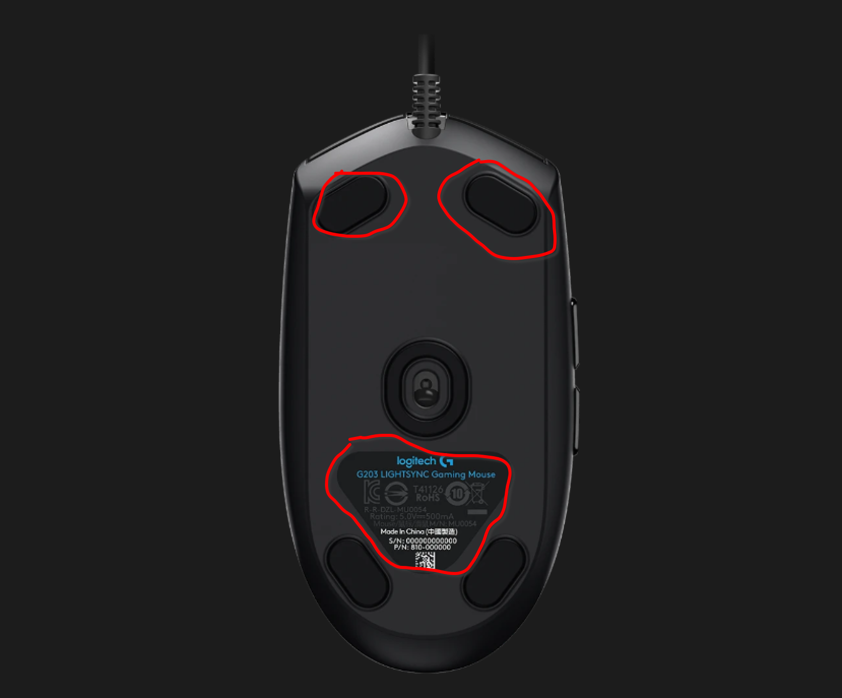 g102鼠标回滚换编码器教程